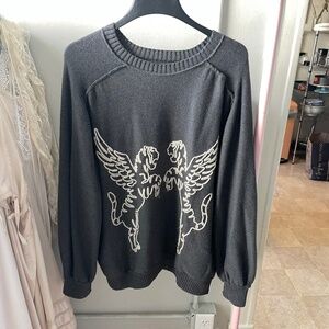 Free People pullover embroidered sweater